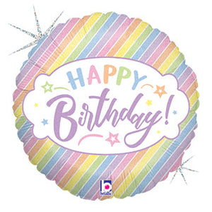 Happy Birthday - Pastel holographics