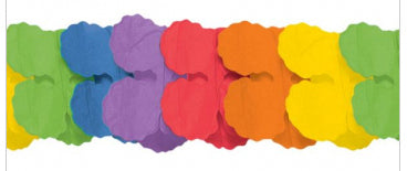 Rainbow garland paper