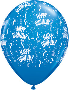 Happy birthday blue- Latex balloon