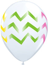 Colorful chevron stripes - Latex balloon
