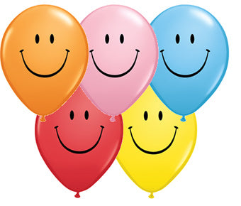 Smiley face assortment - Latex balloon