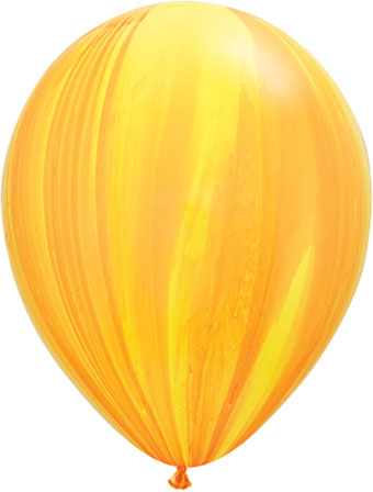 Yellow Orange Marble- Latex balloon